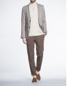 Brown microprint jacket