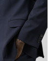 Dark blue regular fit half canvas suit - Man | Roberto Verino