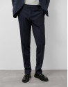 Dark blue regular fit half canvas suit - Man | Roberto Verino