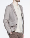 Brown microprint jacket