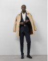 Dark blue regular fit half canvas suit - Man | Roberto Verino