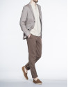 Brown microprint jacket