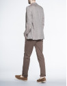 Brown microprint jacket