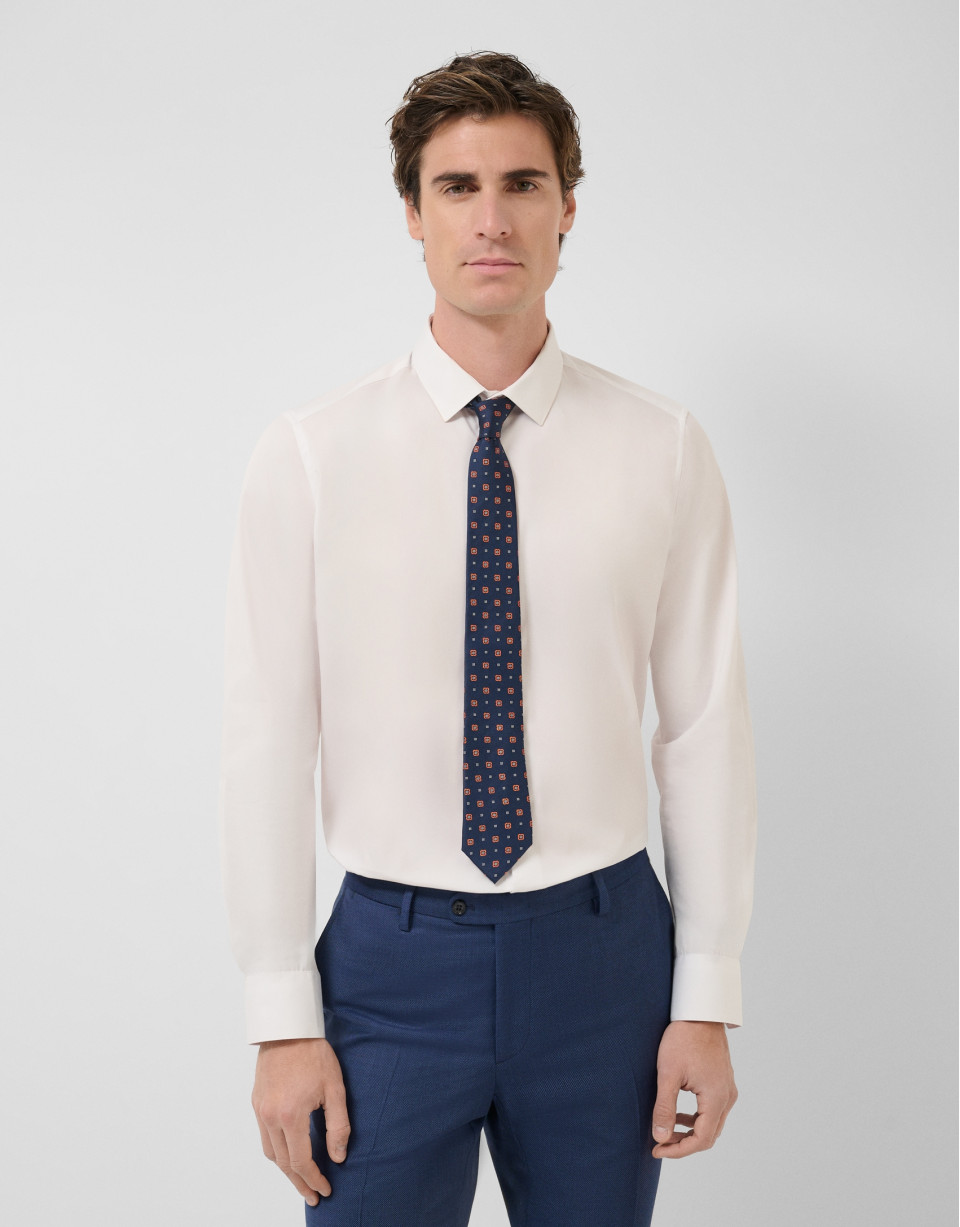 Camisa vestir lisa blanca - Hombre - PV2025 | Roberto Verino