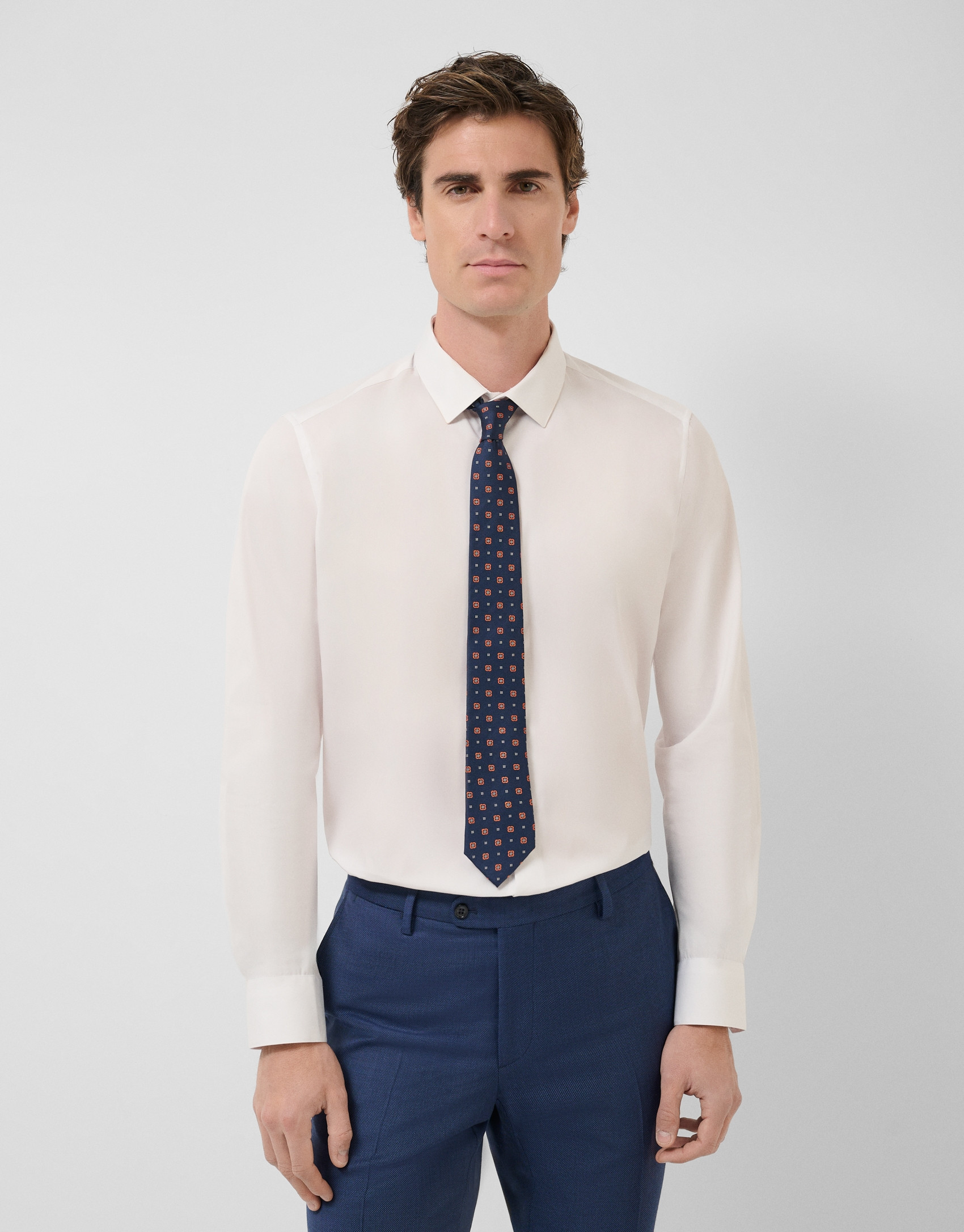 Camisa vestir lisa blanca - Hombre - PV2025 | Roberto Verino