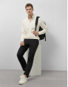 Raw half-zip sweatshirt with logo - Man | Roberto Verino