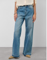 Pantalón ancho vaquero azul claro - Mujer | Roberto Verino