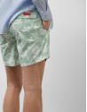 Khaki swimsuit with white leaf print - Man | Roberto Verino