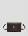 Valentina brown leather shoulder bag - Woman | Roberto Verino