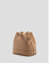 Valentina Bucket handbag in camel leather | Roberto Verino