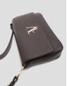 Valentina brown leather shoulder bag - Woman | Roberto Verino