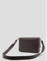 Valentina brown leather shoulder bag - Woman | Roberto Verino