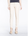 Ivory stretch pants with 6 pockets