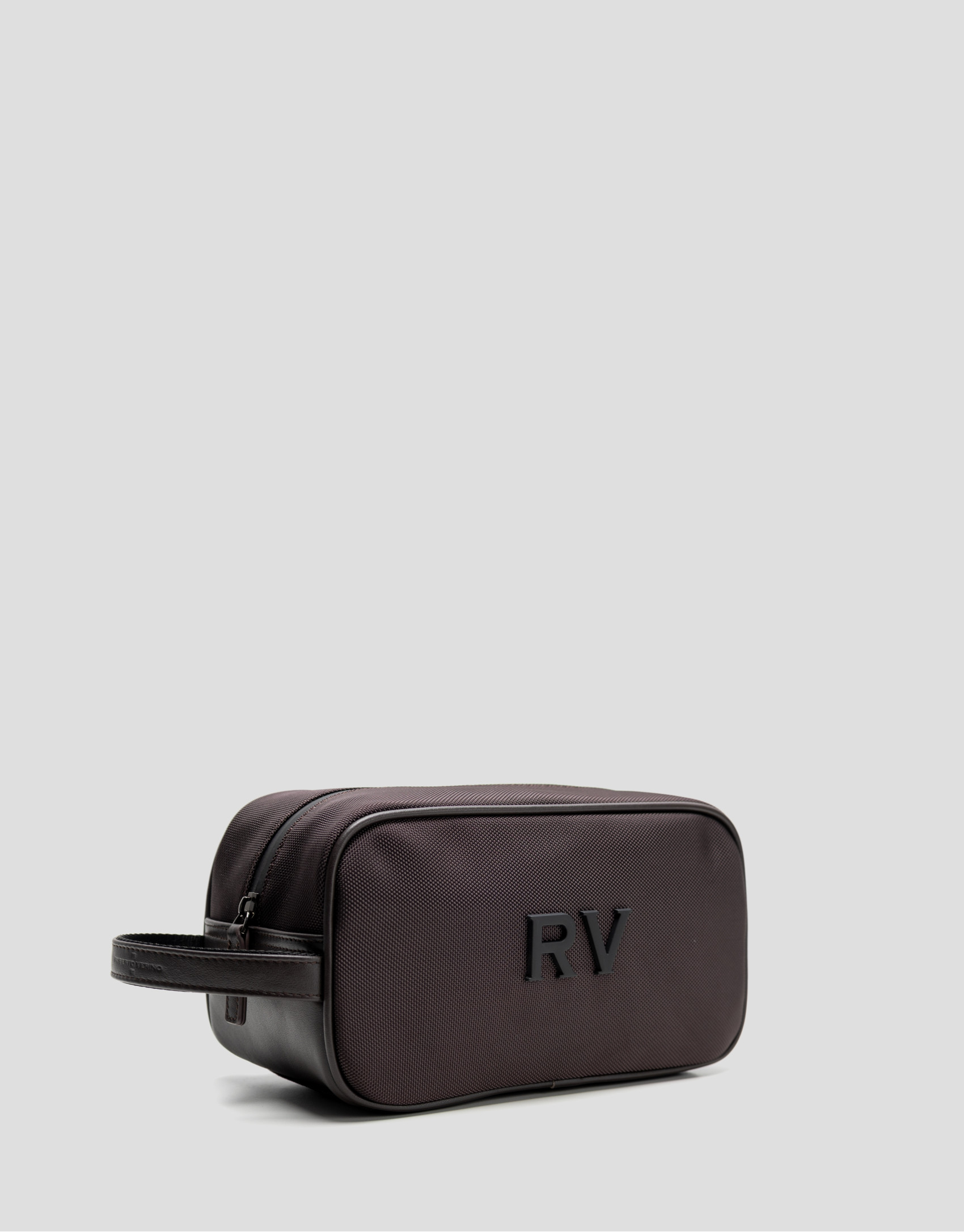Mim brown nylon men's toiletries bag - Man | Roberto Verino