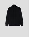 Plain black zipped jacket - Man - SS2025 | Roberto Verino