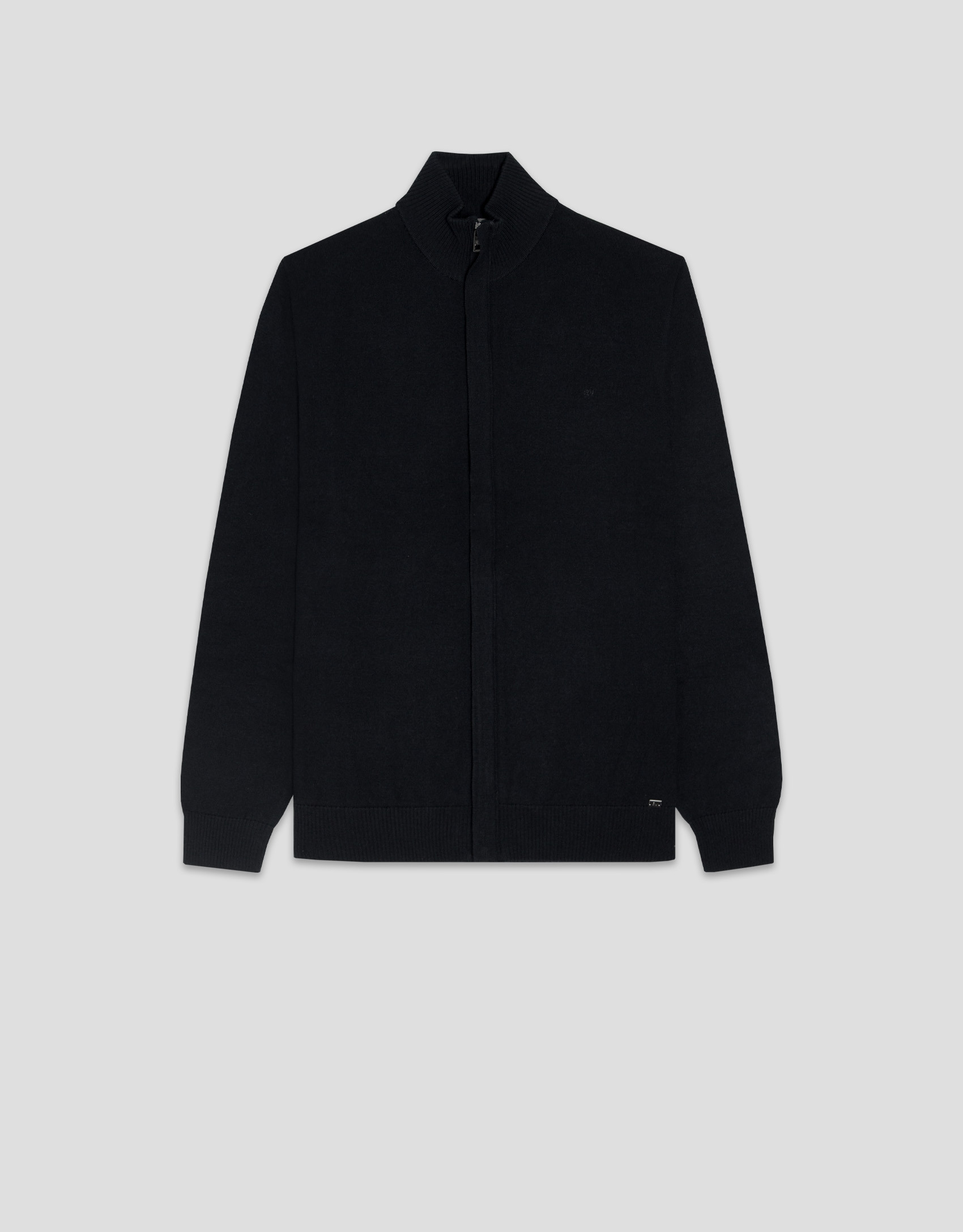 Plain black zipped jacket - Man - SS2025 | Roberto Verino