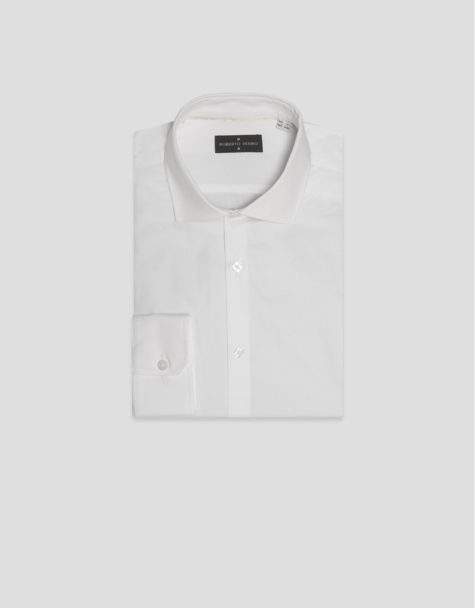 White twill dress shirt - AW2024 | Roberto Verino