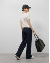 Megan shopper bag in black leather - Woman | Roberto Verino