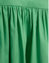 Vestido midi de sisas en algodón verde - Mujer | Roberto Verino