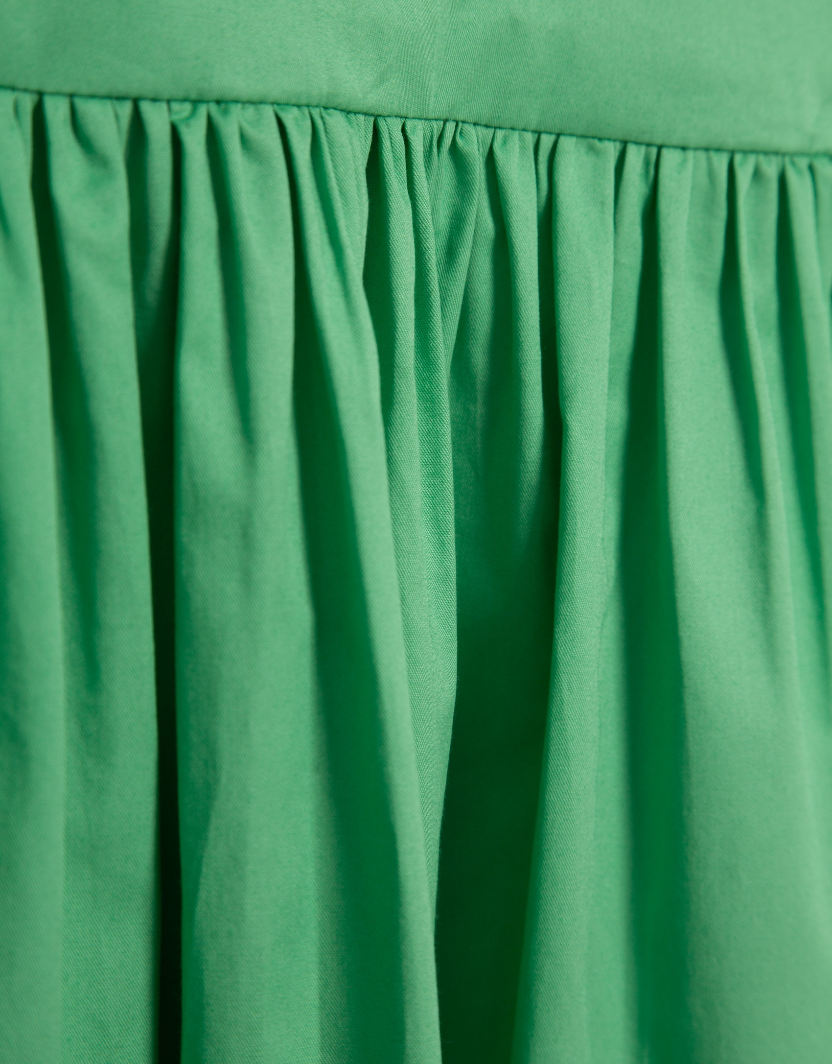 Vestido midi de sisas en algodón verde - Mujer | Roberto Verino