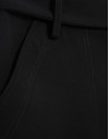 Pantalón ancho fluido twill negro con cinturón | Roberto Verino