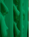 Vestido midi en crepe georgette verde con ... | Roberto Verino