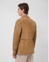 Camel suede safari jacket - Home | Roberto Verino