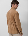 Camel suede safari jacket - Home | Roberto Verino