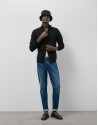 Plain black zipped jacket - Man - SS2025 | Roberto Verino