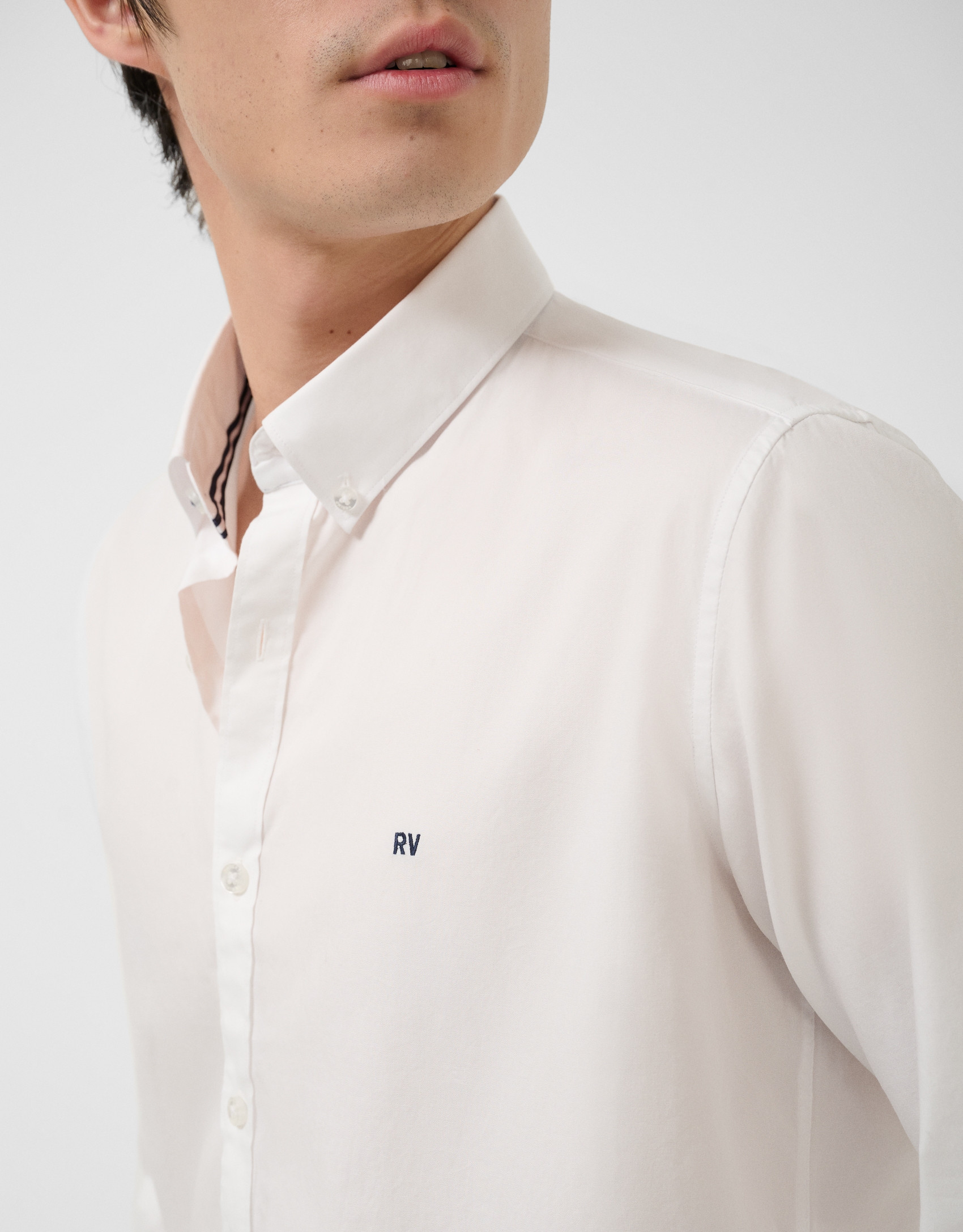 Camisa sport regular oxford blanco óptico | Roberto Verino