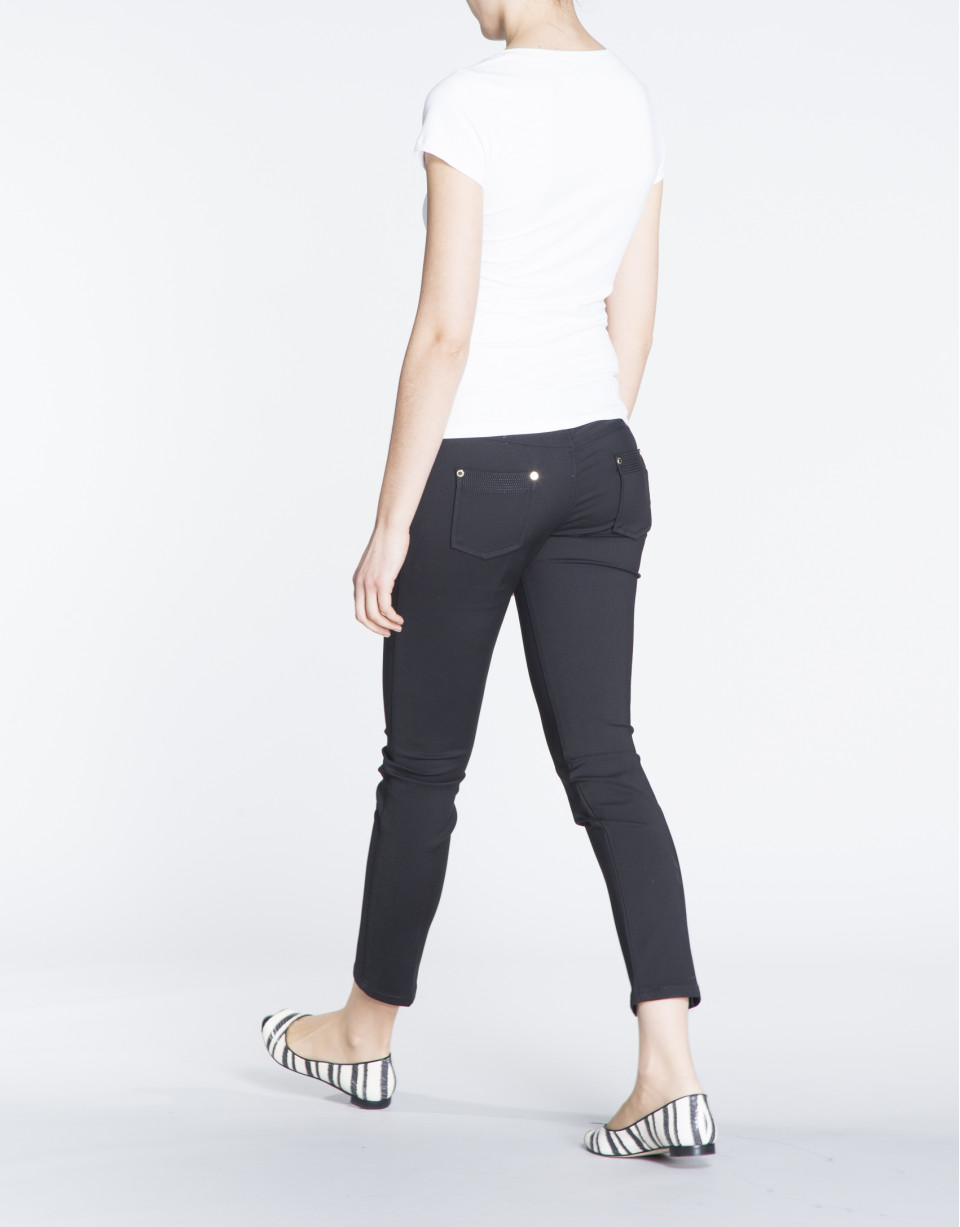 White short sleeve lace front top 