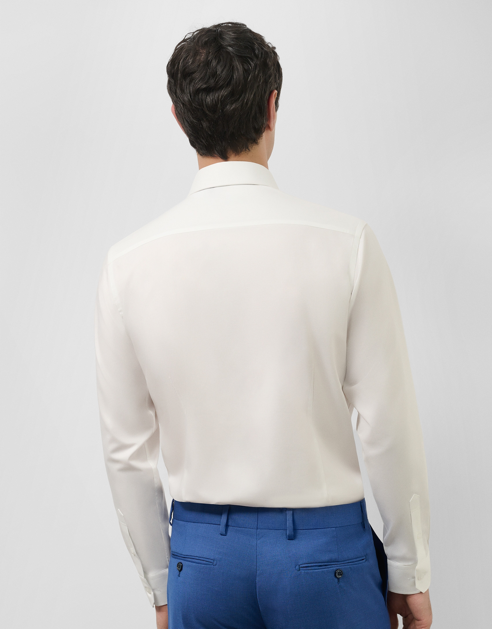 Camisa vestir regular sarga blanca - OI2024 | Roberto Verino