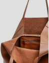 Megan leather shopper bag - Woman - SS2025 | Roberto Verino
