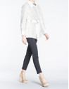Animal print trench coat