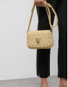 Bolso bandolera Mafalda Mini piel beige - Sale | Roberto Verino