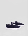 Zapatilla deportiva serraje marino - Hombre | Roberto Verino