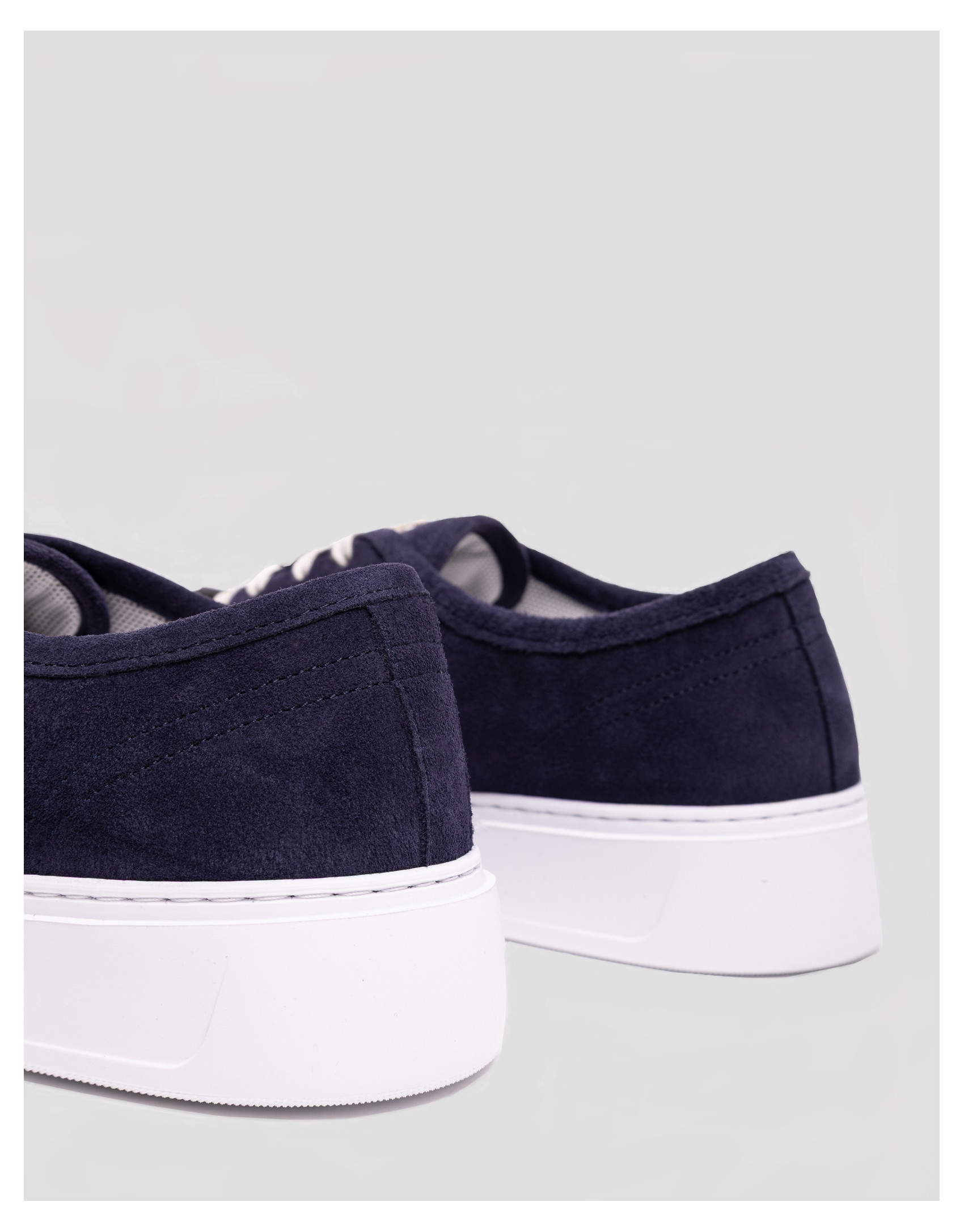 Navy suede trainers - Man - SS2025 | Roberto Verino