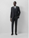 Traje half canvas slim fit liso gris oscuro | Roberto Verino