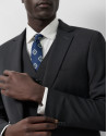 Traje half canvas slim fit liso gris oscuro | Roberto Verino