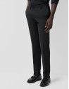 Slim fit half canvas suit in plain black - Man | Roberto Verino