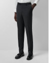 Dark grey fake plain slim fit half canvas suit | Roberto Verino