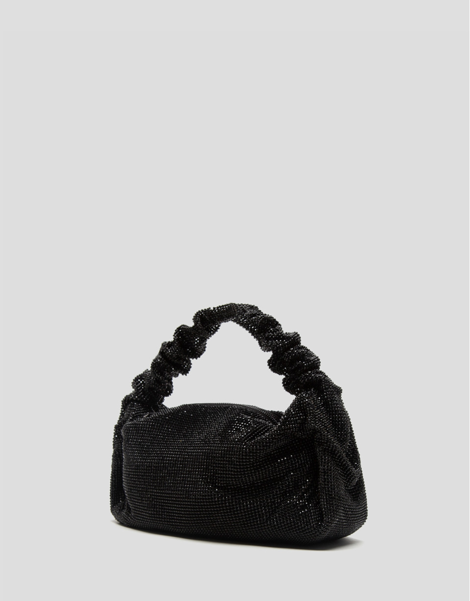 Bolso de mano Ariana Cristal Mesh negro - Mujer | Roberto Verino