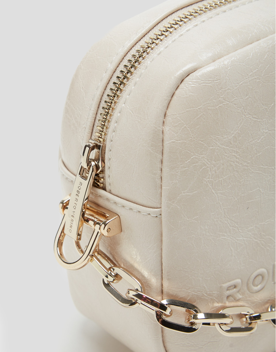 Bolso bandolera Bazin Beige - Mujer - OI2024 | Roberto Verino