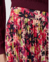 Falda midi plisada crepe georgette estampado ... | Roberto Verino