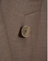 Double-breasted blazer in cool, toasted-brown... | Roberto Verino