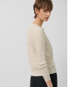 Chaqueta punto lana de galga fina beige - Mujer | Roberto Verino