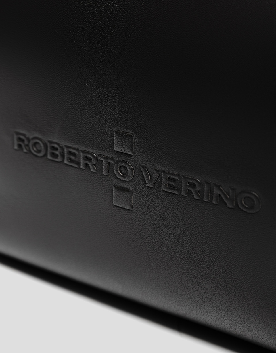 Bolso bandolera Megan Messenger piel negra | Roberto Verino