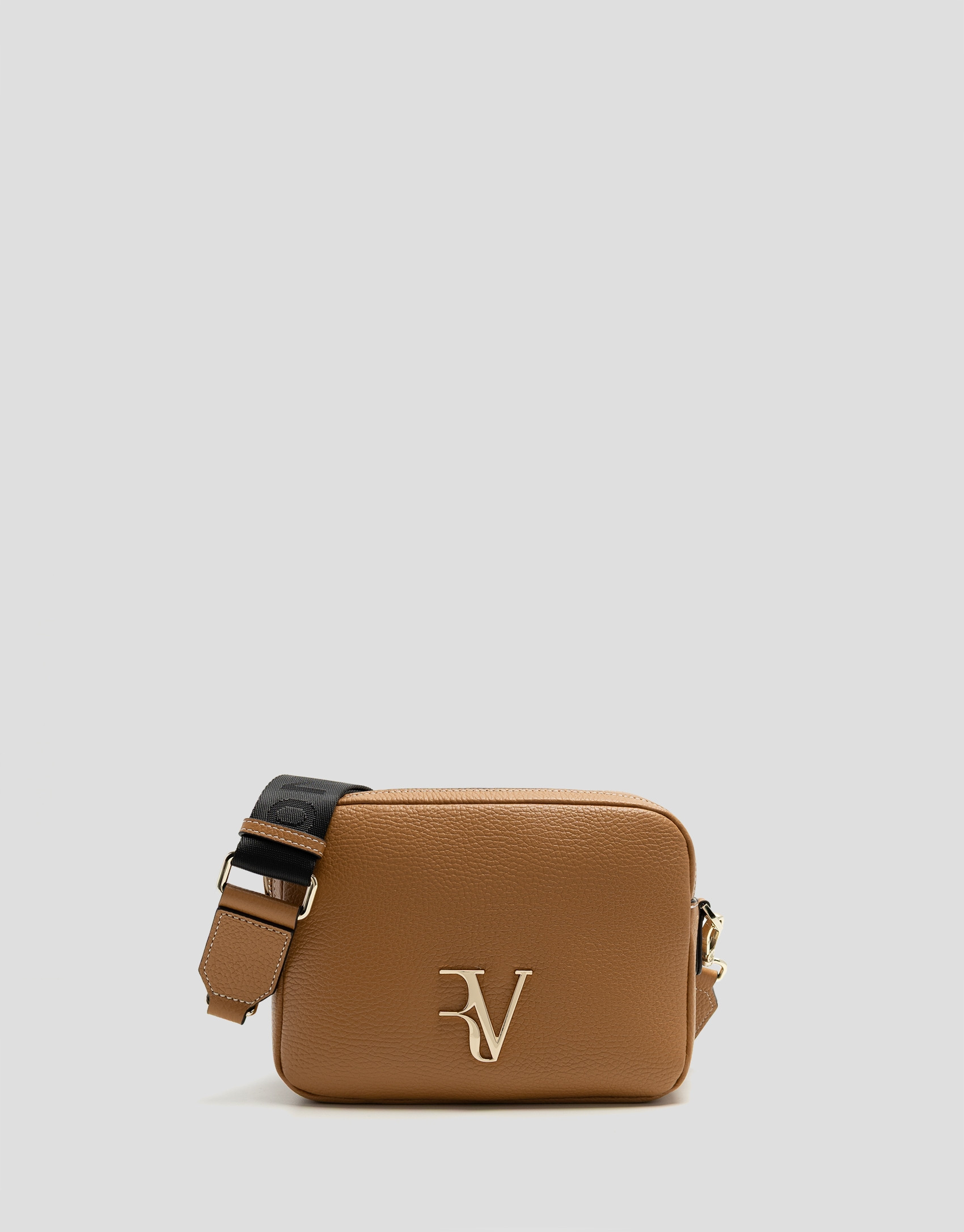 Thais camel leather shoulder bag - Gift Guide | Roberto Verino