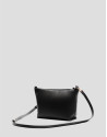 Bolso bandolera Megan Messenger piel negra | Roberto Verino