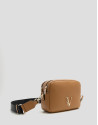 Thais camel leather shoulder bag - Gift Guide | Roberto Verino